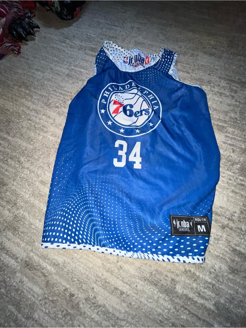 NBA Blue Philadelphia 76ers #34 Youth Jersey